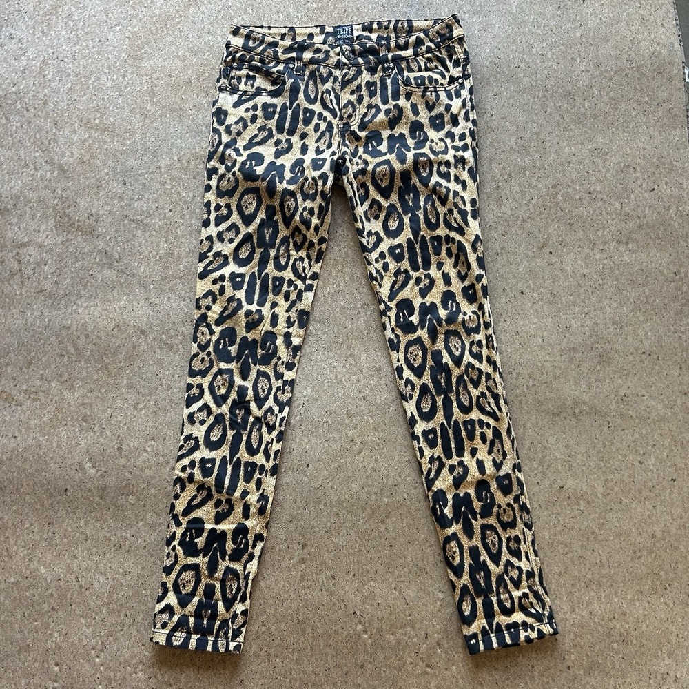 TRIPP NYC DAANG GOODMAN WOMENS LEOPARD PANTS 9/29 SKINNY FIT